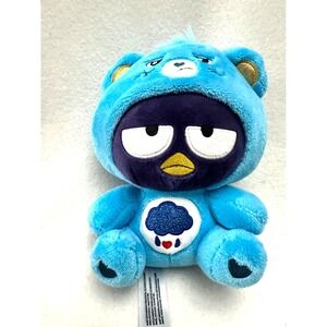 Care Bears x Hello Kitty Badtz-Maru Grumpy Bear Plush Blue Sanrio 8 Inch 2023